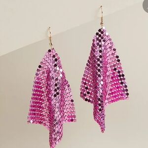🆕️HOT PINK MESH KITE EARRINGS